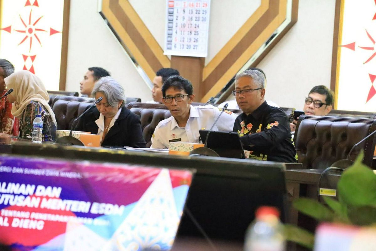 Geopark Dieng Resmi Kantongi Sertifikat Geopark Nasional dari Kementerian ESDM