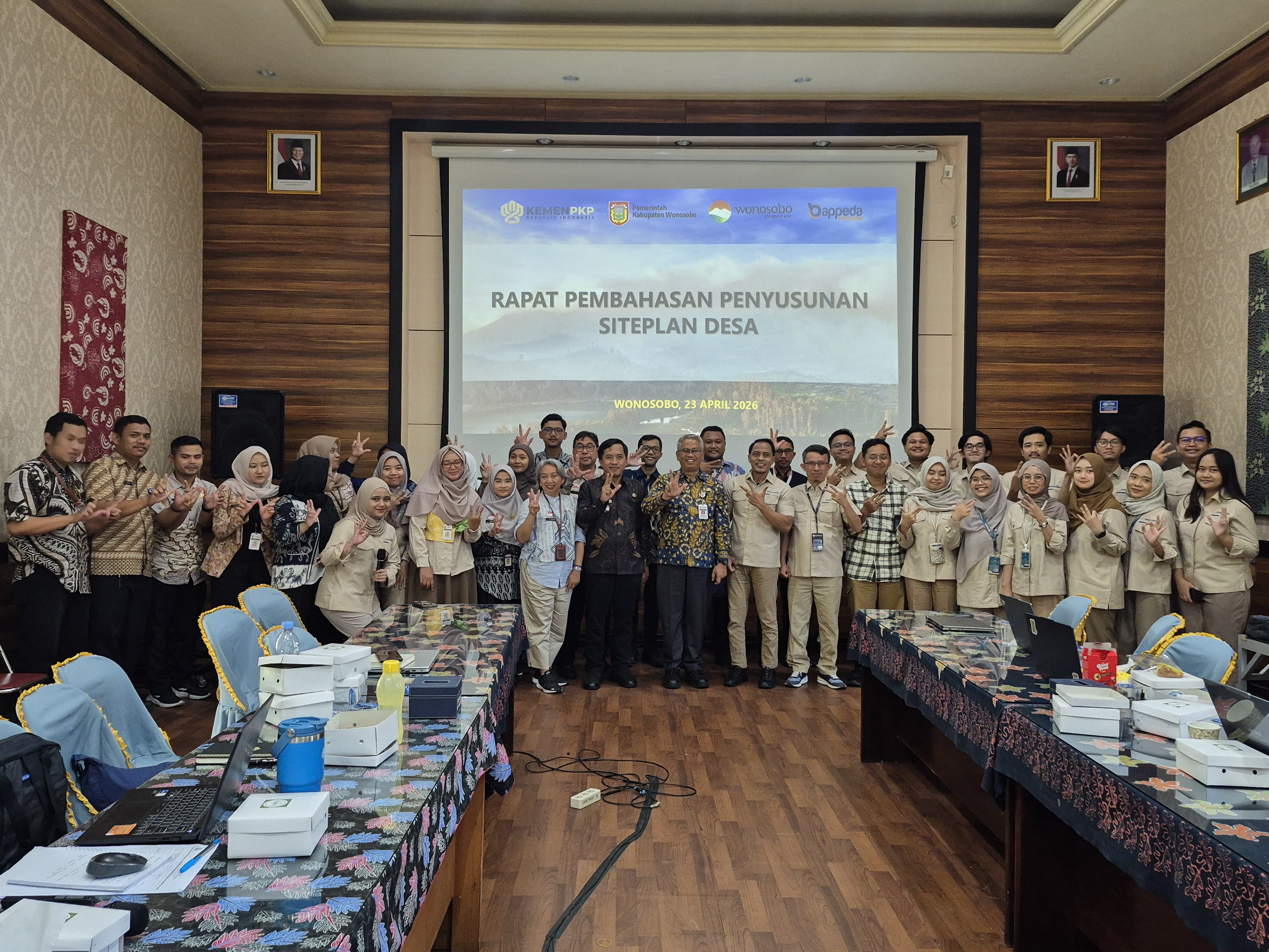 Wonosobo Terpilih Sebagai Lokasi Pilot Project Penyusunan Site Plan Desa Tingkat Nasional
